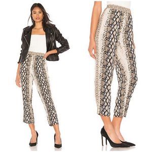 Joie Ceylon B Drawstring Pants in Porcelain Snakeskin Print - NWT